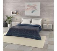 Italian Bed Linen Trapuntino Estivo Linea BASIC Made in Italy Copriletto Stampato in Morbida Microfibra - Trapunta Primavera Estate Mezza Stagione - Stars, Matrimoniale 250x240cm