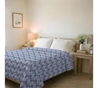 Italian Bed Linen Trapuntino Estivo Linea BASIC Made in Italy Copriletto Stampato in Morbida Microfibra - Trapunta Primavera Estate Mezza Stagione - Rombi, Matrimoniale 250x240cm