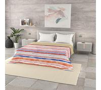 Italian Bed Linen Trapuntino Estivo Linea BASIC Made in Italy Copriletto Stampato in Morbida Microfibra - Trapunta Primavera Estate Mezza Stagione - Strisce, Matrimoniale 250x240cm