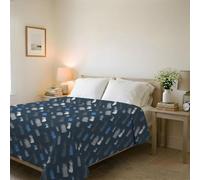 Italian Bed Linen Trapuntino Estivo Linea BASIC Made in Italy Copriletto Stampato in Morbida Microfibra - Trapunta Primavera Estate Mezza Stagione - Gessetti, Matrimoniale 250x240cm