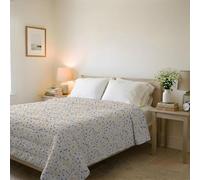 Italian Bed Linen Trapuntino Estivo Linea BASIC Made in Italy Copriletto Stampato in Morbida Microfibra - Trapunta Primavera Estate Mezza Stagione - Background, Matrimoniale 250x240cm