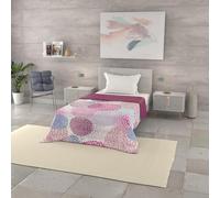 Trapuntino Estivo Linea BASIC Made in Italy Copriletto Stampato in Morbida Microfibra - Trapunta Primavera Estate Mezza Stagione - Soffioni, Singolo 160x240cm
