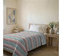 Italian Bed Linen Trapuntino Estivo Linea BASIC Made in Italy Copriletto Stampato in Morbida Microfibra - Trapunta Primavera Estate Mezza Stagione - Sarah, Piazza e mezza 200x240cm