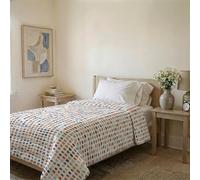 Italian Bed Linen Trapuntino Estivo Linea BASIC Made in Italy Copriletto Stampato in Morbida Microfibra - Trapunta Primavera Estate Mezza Stagione - Sketch, Singolo 160x240cm