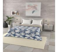 Italian Bed Linen Trapuntino Estivo Linea BASIC Made in Italy Copriletto Stampato in Morbida Microfibra - Trapunta Primavera Estate Mezza Stagione - Calypso, Matrimoniale 250x240cm