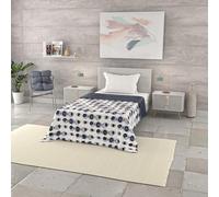 Italian Bed Linen Trapuntino Estivo Linea BASIC Made in Italy Copriletto Stampato in Morbida Microfibra - Trapunta Primavera Estate Mezza Stagione - Optical, Singolo 160x240cm