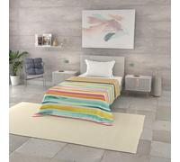 Italian Bed Linen Trapuntino Estivo Linea BASIC Made in Italy Copriletto Stampato in Morbida Microfibra - Trapunta Primavera Estate Mezza Stagione - Fez, Piazza e mezza 200x240cm