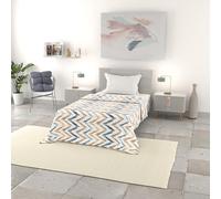 Italian Bed Linen Trapuntino Estivo Linea BASIC Made in Italy Copriletto Stampato in Morbida Microfibra - Trapunta Primavera Estate Mezza Stagione - Hippy, Singolo 160x240cm