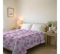 Italian Bed Linen Trapuntino Estivo Linea BASIC Made in Italy Copriletto Stampato in Morbida Microfibra - Trapunta Primavera Estate Mezza Stagione - Soffioni, Matrimoniale 250x240cm