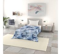Italian Bed Linen Trapuntino stampato BASIC estivo, Made in Italy, Paint, Piazza e mezza 200x240cm