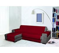Italian Bed Linen Trendy Copridivano Penisola Sinistra, Bordeaux, 290cm