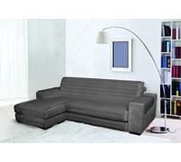 Italian Bed Linen Trendy Copridivano Penisola Sinistra, Grigio Scuro, 190 cm