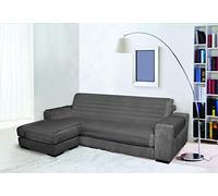 Italian Bed Linen Trendy Copridivano Penisola Sinistra, Grigio Scuro, 240cm