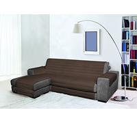 Italian Bed Linen TRENDY Copridivano Penisola Sinistra, Marrone, 240cm