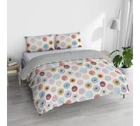 Italian Bed Linen WATERCOLOR Parure copripiumino con stampa digitale, Matrimoniale, WT 08