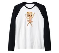 Italian Brain Red AI Generated Character Ballerina Cappuccina Maglia con Maniche Raglan