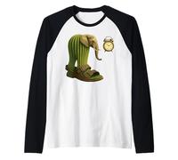 Italian Brain Red AI Generated Character Lirilì Larilà Maglia con Maniche Raglan