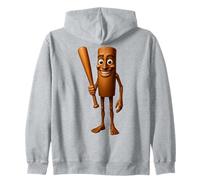 Italian Brain Red AI Generated Character Tung Tung Sahur Felpa con Cappuccio