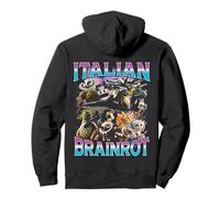 Italian Brain Rot Italian Brainrot Funny Memes Bootleg Y2K Felpa con Cappuccio