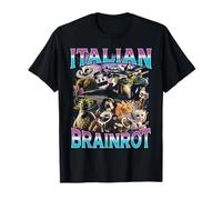 Italian Brain Rot Italian Brainrot Funny Memes Bootleg Y2K Maglietta