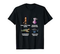 Italian Brainroot 4 personaggi Design 1 Maglietta