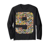 Italian-Brainrot 9° Compleanno Bambini 90 Personaggi Brainrot Maglia a Manica