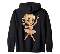 Italian Brainrot AI-Generated Character Ballerina Cappuccina Felpa con Cappuccio