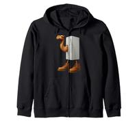 Italian Brainrot AI-Generated Character Frigo Camelo Felpa con Cappuccio