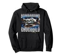 Italian Brainrot Bombardino Crocodilo Felpa con Cappuccio