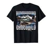 Italian Brainrot Bombardino Crocodilo Maglietta