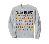 Italian Brainrot Gen-Z Meme Funny Brain Rot Tutti i Personaggi Felpa