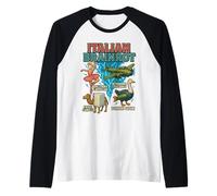 Italian Brainrot Meme Funny Character Hand Drawn for Kids Maglia con Maniche Raglan