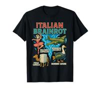 Italian Brainrot Meme Funny Character Hand Drawn For Kids Maglietta