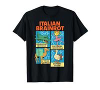 Italian Brainrot Meme Funny Character Hand Drawn For Kids Maglietta