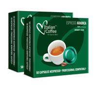 Italian Coffee 100 Capsule Caff? Arabica Compatibile con Nespresso Professional