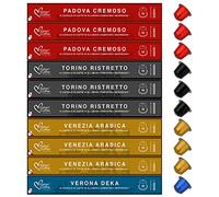 Italian Coffee 100 Capsule in Alluminio Caffè Bundle Compatibile con Nespresso