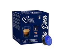 Italian Coffee 96 Capsule Caffè Decaffeinato Compatibile con Nescafé Dolce Gusto