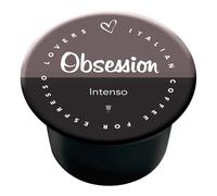Italian Coffee Capsule Caffè Compatibile con Lavazza Blue (100 unità (Confezione da 1), Obsession Intensità 10/10)