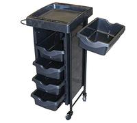 Italian Design - Carrello Estetico e Parrucchiere - Mobili Estetici, Carrello ausiliario 5 Cassetti - 30 x 83,5 x 37 cm