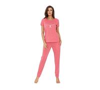 Italian Fashion Pigiama Donna Cotone Leggero | Pigiama Donna Invernale e Caldo | Due Pezzi Maglietta Manica Lunga e Pantalone Lungo | Loungewear Ragazza | Motivi Diversi S-XXL