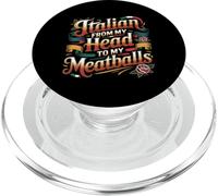Italian From My Head To My Meatballs Pasta alimentare - PopSockets PopGrip per MagSafe