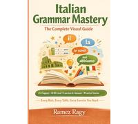 Italian Grammar Mastery: The Complete Visual Guide: Every Rule, Every Table, Every Exercise You Need