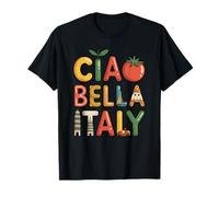 Italian Greetings Ciao Bella Italia Design Souvenir Maglietta