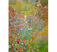 Italian Horticultural Landscape - Gustav Klimt - Large Notebook: 120 Lined Pages, College Ruled, 8.5"x 11" Journal Diary Notepad