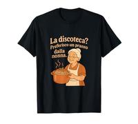 Italian Humor Nonna Pasta Lover Graphic Design Maglietta