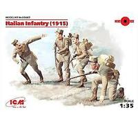 Italian Infantry (1915) (4 Figures) 1:35 Plastic Model Kit ICM