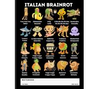 Italian Meme Notebook: Types of Italian Brainrot Characters - Hand Drawn Humor Journal for Gen Z Teens, Internet Meme Fans, and Art Enthusiasts