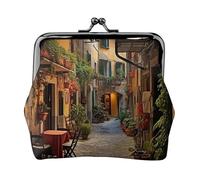 Italian Old Street Printing Piccolo Travel Kit Portafoglio, Borsa Compatta Per Avventure Campeggio E Pesca Viaggi, nero, Taglia unica, Art Deco