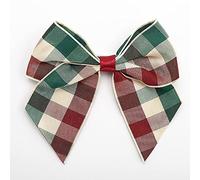 Italian Options Fiocchi autoadesivi con motivo scozzese, confezione da 6 pezzi, larghezza fiocco 10 cm, country