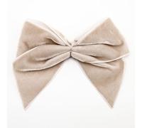 Italian Options Fiocchi autoadesivi in morbido velluto, confezione da 6 pezzi, larghezza fiocco 10 cm, colore tortora